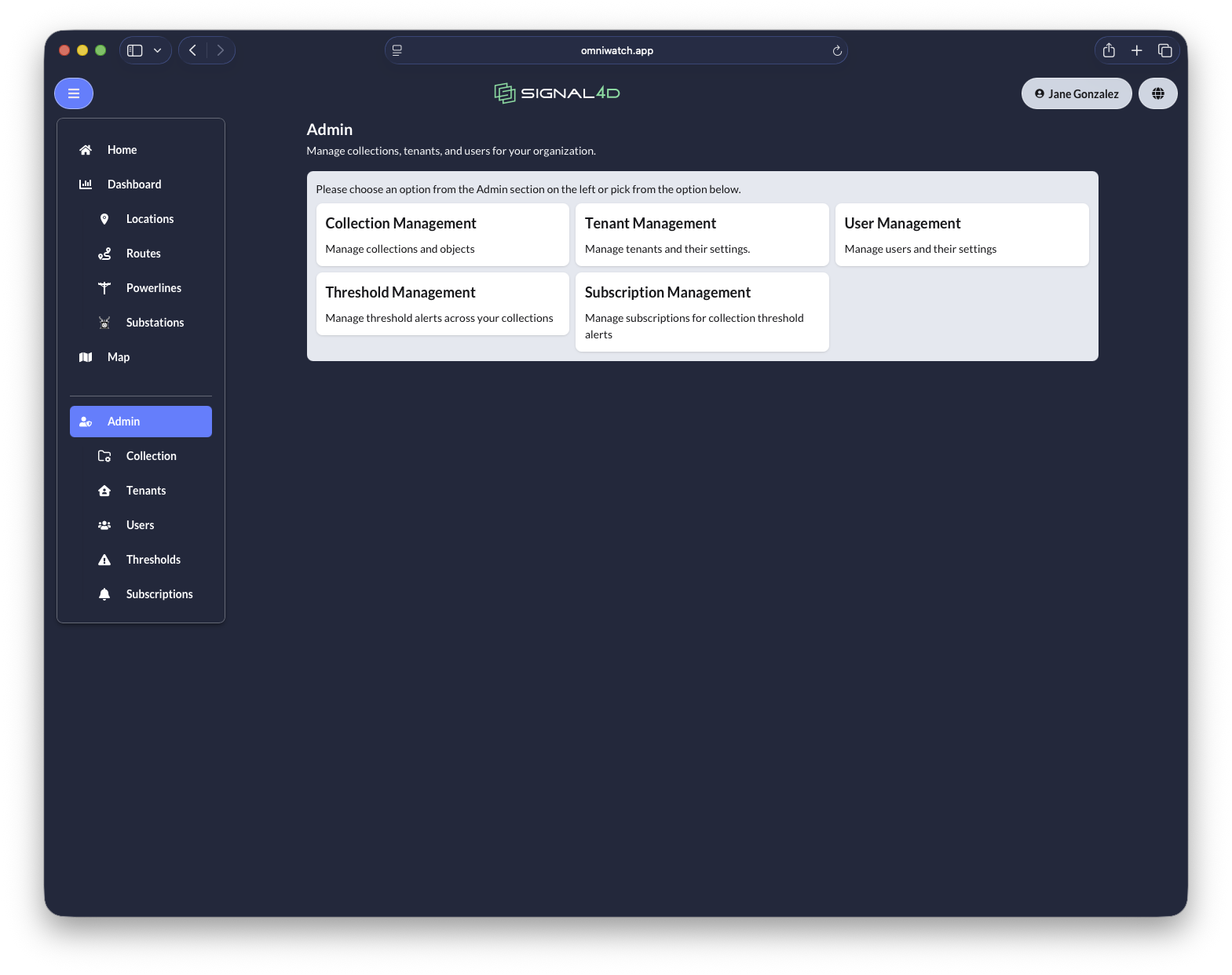 Multi-level administration console