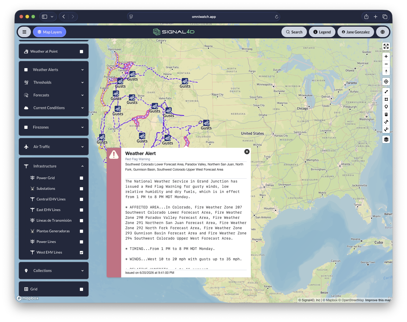 Infrastructure monitoring and threshold alerting